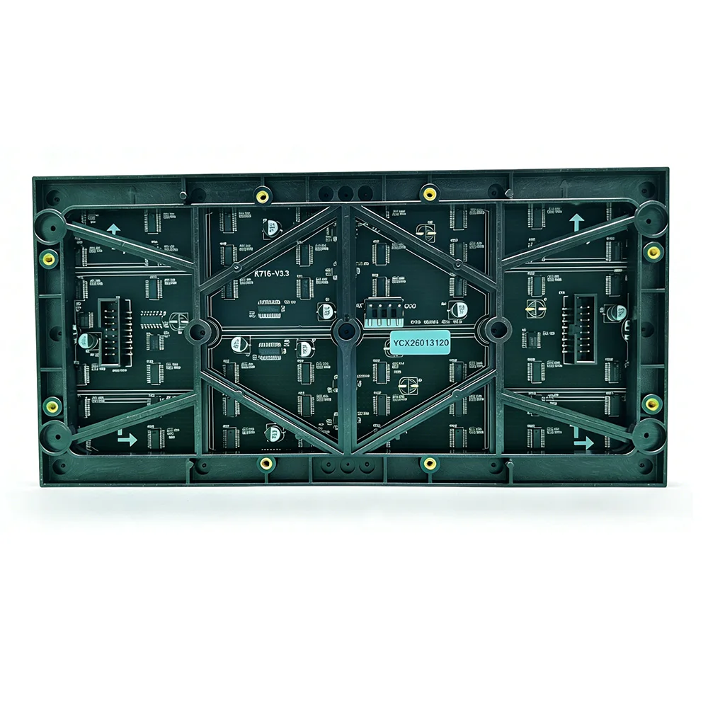 Panel de Pantalla LED RGB SMD P2 para Interiores, 256x128mm, Pantalla LED Digital para Interiores, Módulo LED