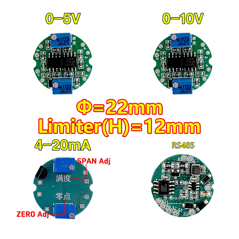 Módulo Amplificador Transmisor de Celda de Carga 4-20mA 0-10V 0-5V Salida Analógica con Caja de Conexiones Impermeable para Celda Sensora de Peso