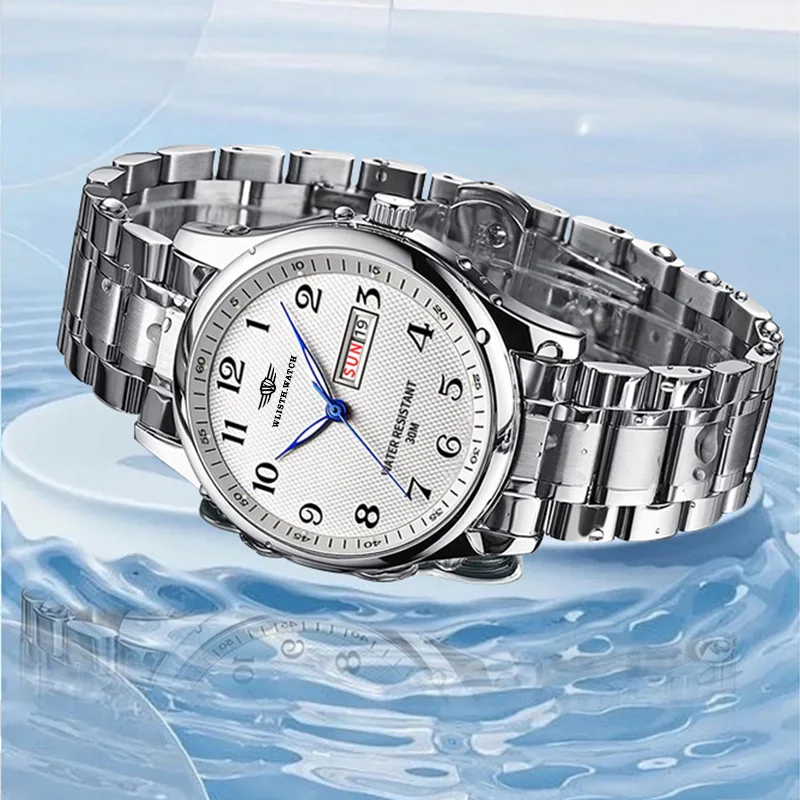 Reloj ultrafino vintage, reloj de cuarzo resistente al agua con luz nocturna atmosférica para hombres, regalo