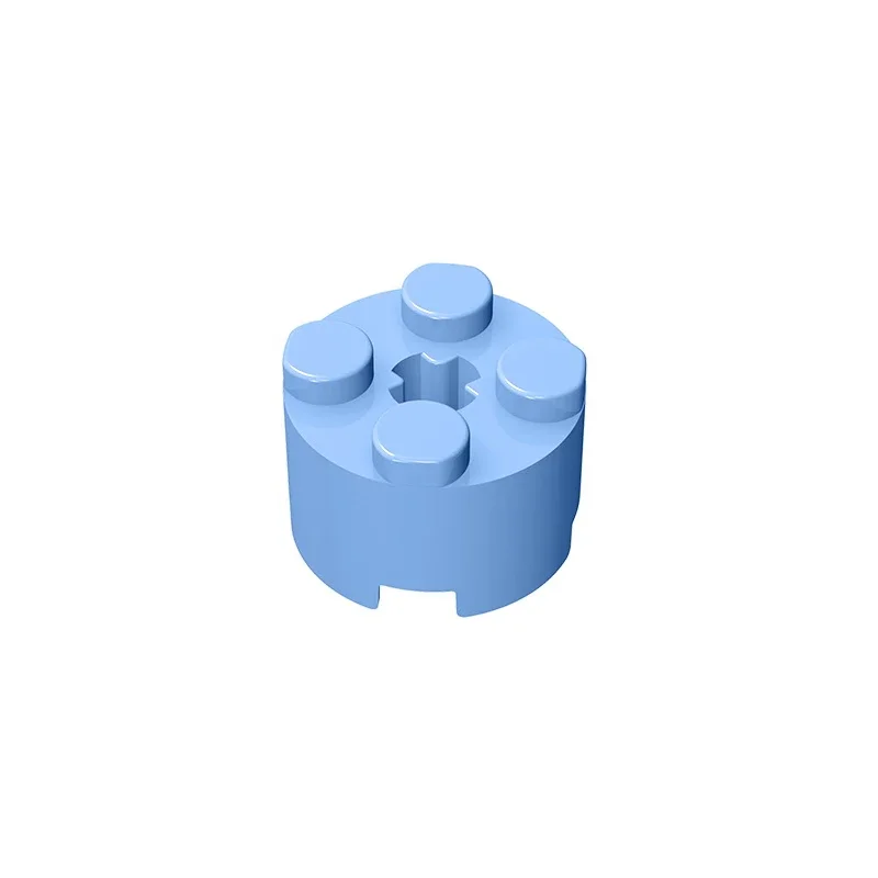 Gobricks GDS-607 LADRILLO 16 W. CRUZ - Azulejos cilíndricos 2x2 compatibles con lego 6143 3941 DIY bloques de construcción educativos