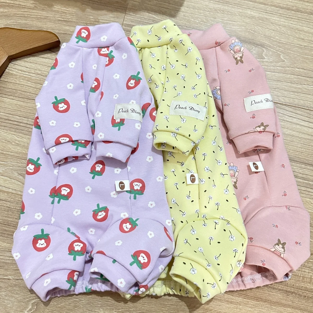 Mono de algodón para gato Sphynx, abrigo de café cálido de manga larga para Devon Rex, camiseta interior Floral dulce para gatitos en invierno y primavera