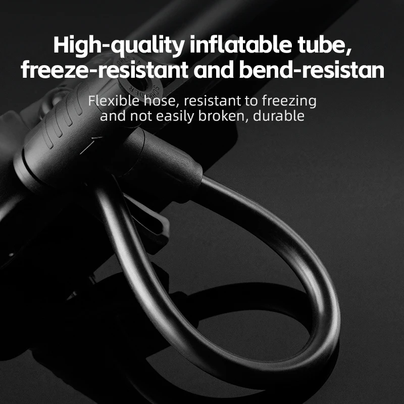 ROCKBROS-bomba de aire portátil para bicicleta, inflador de mano ultraligero con manómetro, 120PSI, Presta Schrader, MTB