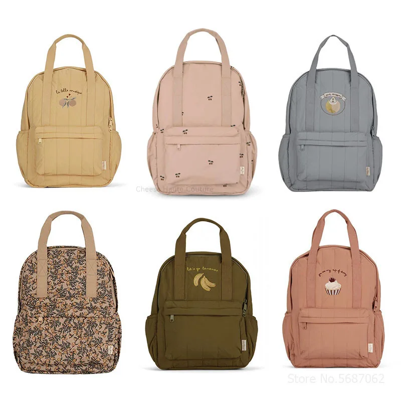 Mochila KS para bebé, mochila escolar para niños, bolsas para guardería, marca cereza, limón, bolsa de almacenamiento de viaje para niños y niñas, venta al por mayor