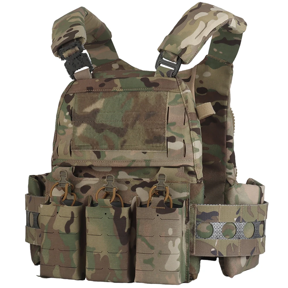 Chaleco táctico Ferro Plate Carrier V5 FCPC Militar caza Airsoft chaleco cuerpo armadura portátil MOLLE sistemas Triple revista bolsa