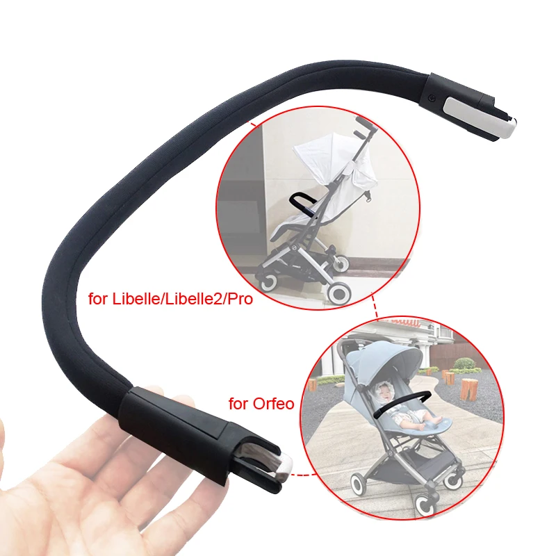 Reposabrazos para cochecito Compatible con GB Pockit Plus All City Cybex Libelle/2/Pro Orfeo Buggy barra parachoques Flexible plegable fácil para viajar