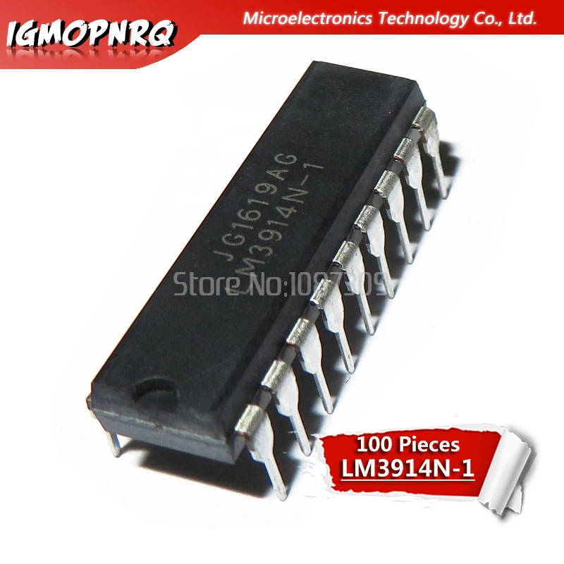 Piezas 100, LM3914N, LM3914N-1, LM3914, DIP-18, nueva garantía de calidad original