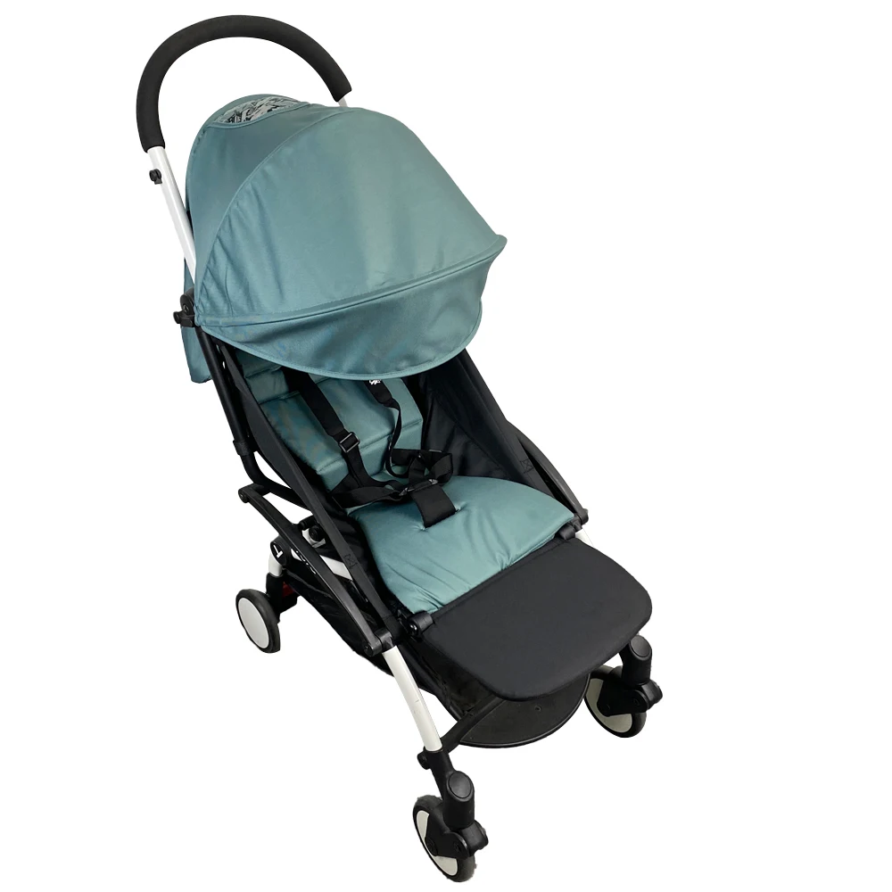 Estribo de cochecito de bebé y Material de tela de cuero, barra de mango, accesorios de cochecito para Babyyoya Babytime, parachoques para cochecito
