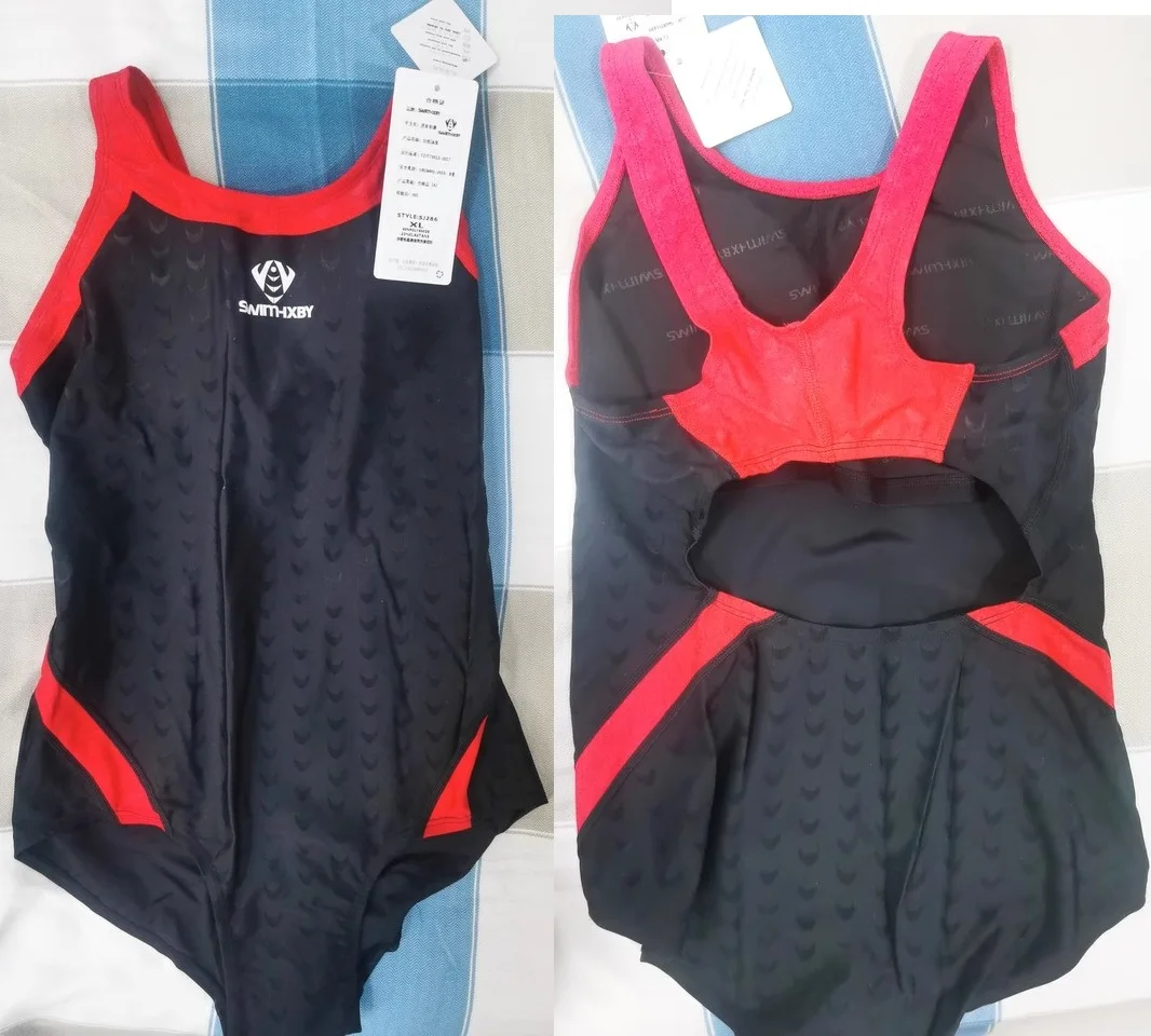 Traje de baño de entrenamiento para mujer, traje de baño competitivo de piel de tiburón de una pieza, traje de carreras profesional de secado rápido, traje de baño