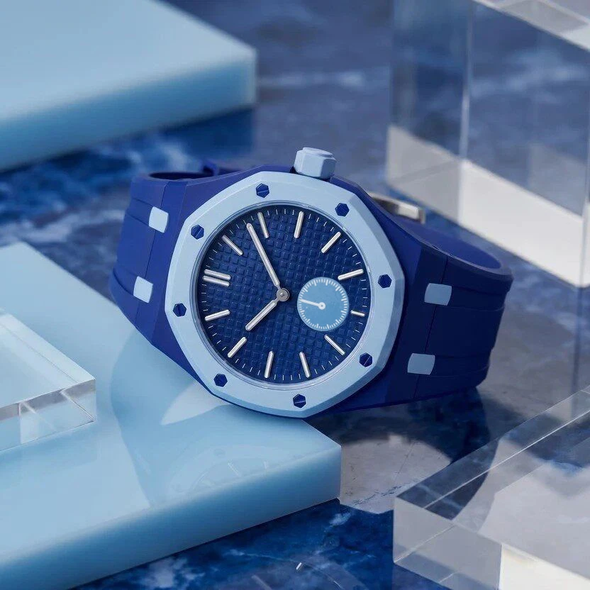 Reloj de Cuarzo de Bolsillo Clásico Royal de Moda para Hombre, Movimiento Octogonal, Color Caramelo, Personalidad Única, Correa de Goma Extraíble