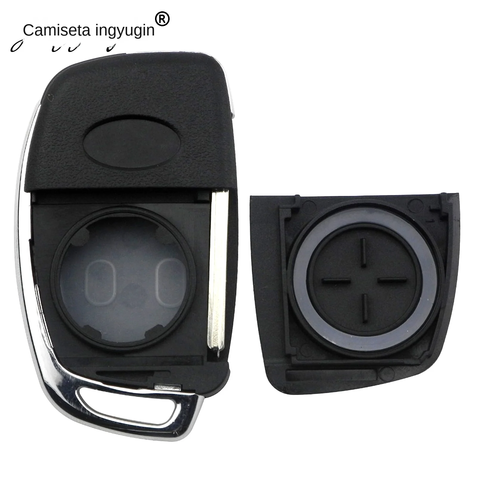jingyuqin 10 Uds funda para llave de coche remota de 3 botones para Hyundai HB20 IX35 I45 SANTA FE Accent I40 I20 HY15/HY20/TOY40 carcasa Fob de hoja