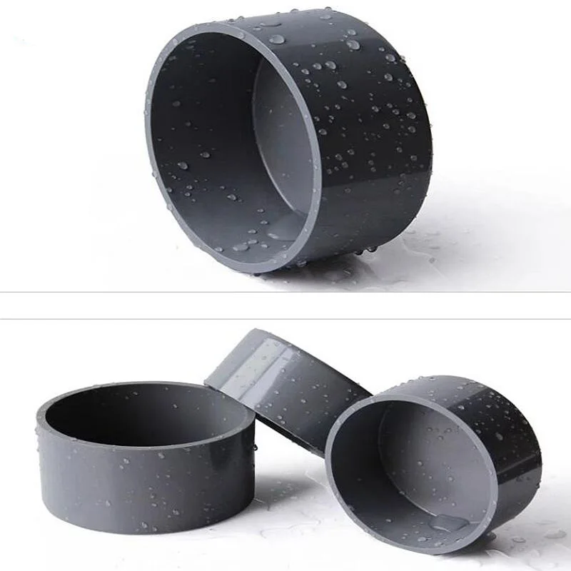 10 Uds 20 ~ 110mm PVC gris tapa de extremo de tubo conector de tubo de riego de jardín accesorios de tubo de plástico junta de enchufe de tubo de tanque de peces de acuario