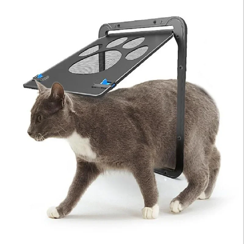 Puerta para mascotas para perros y gatos, apta para puertas/ventanas/biombos con red anti - mosquito, fácil de instalar, duradero y conveniente de usar