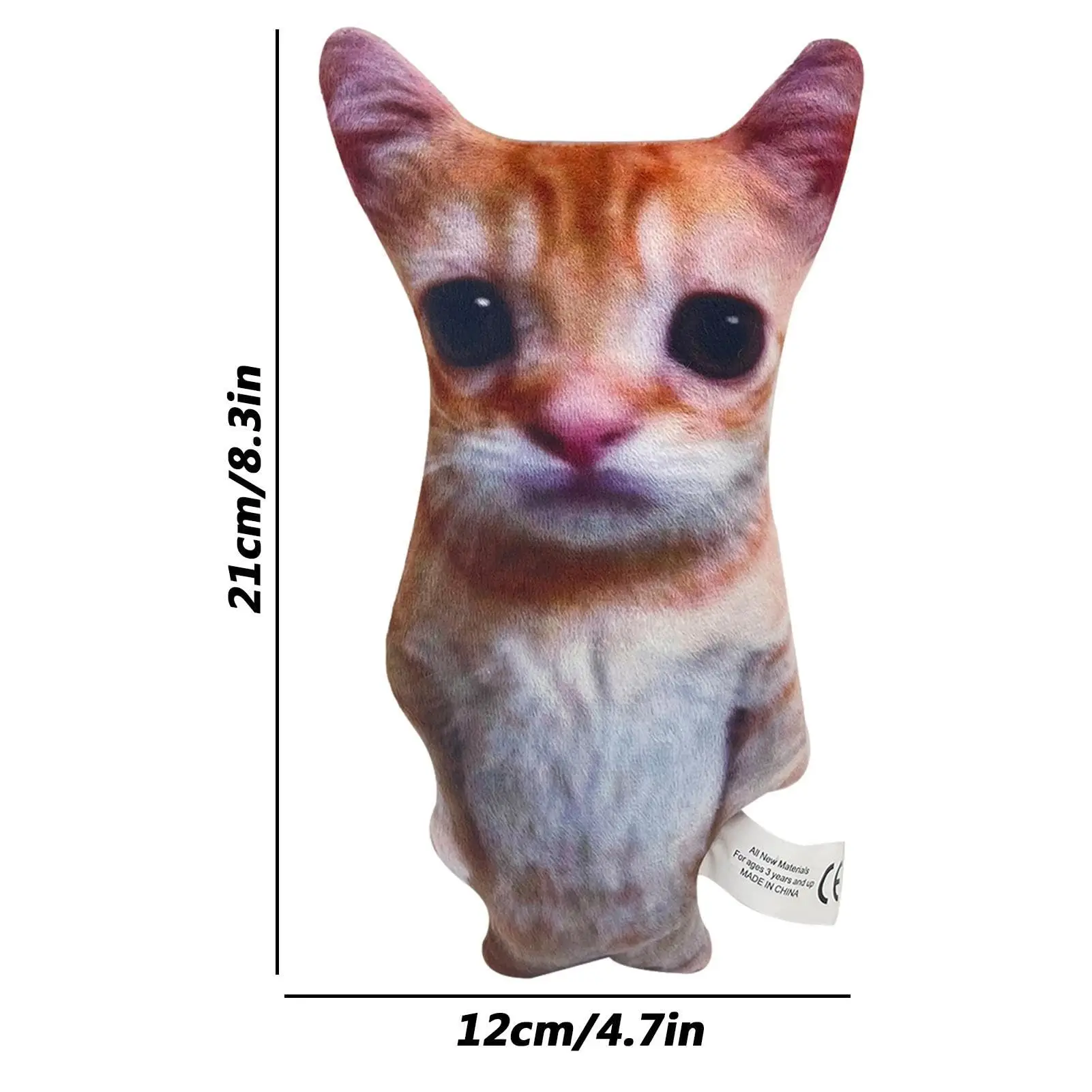 Juguetes de peluche de El Gato para niños, de 21cm muñecos de peluche, simulación de animales de peluche, regalo de vacaciones de cumpleaños, juguete coleccionable