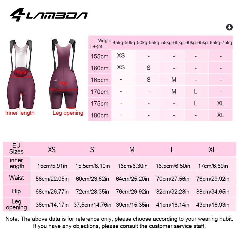 LAMEDA-pantalones cortos de ciclismo profesionales para mujer, pantalones cortos con pechera, acolchados de esponja 3D, absorbentes de golpes, para bicicleta de carretera, verano