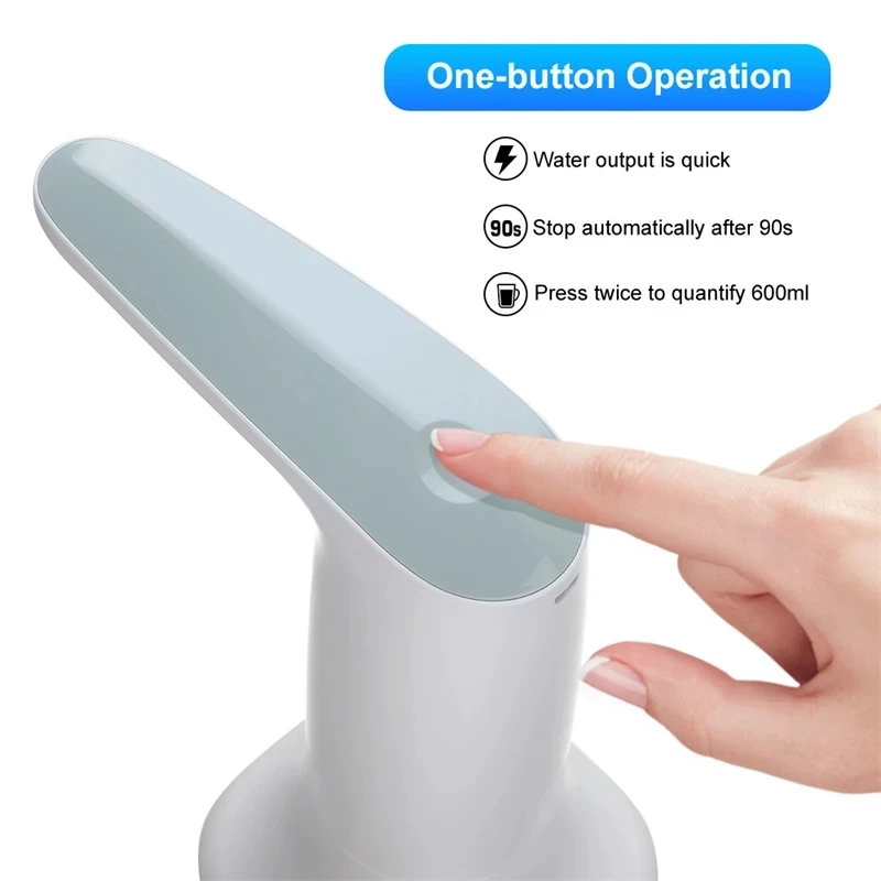 Dispensador de botellas de agua eléctrico inteligente, bomba de agua potable automática portátil con Base, dispositivo de luz nocturna LED, nuevo