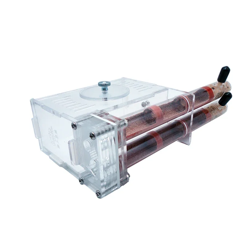 DIY Ant Farm 2 uds 18-180mm nido de tubo de ensayo de bambú de yeso con área de alimentación antill para mascotas taller casa de hormigas Castillo de nido de hormiga de reina