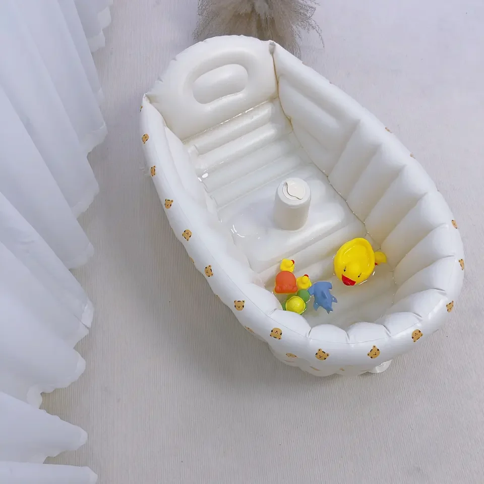 Bañera de animales para bebés, piscina inflable portátil al aire libre para niños, piscina para recién nacidos