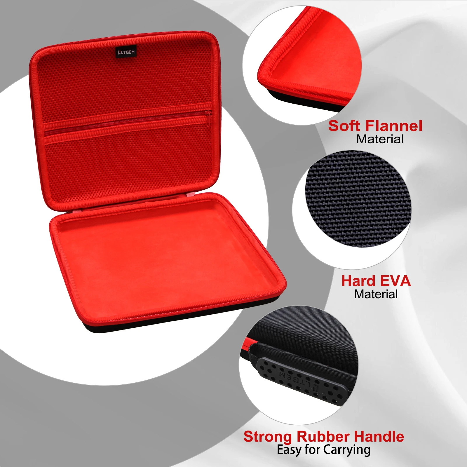 LTGEM Estuche rígido de EVA para controlador de almohadilla MIDI AKAI Professional APC Mini MK2, bolsa de almacenamiento de transporte protectora impermeable (solo estuche)