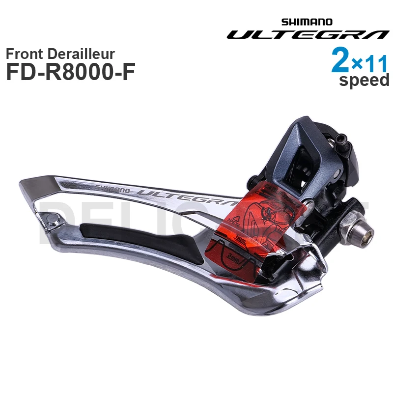 SHIMANO ULTEGRA R8000 2x11v Desviador Delantero FD-R8000-F FD-R8000-B Piezas para Bicicleta de Carretera - 2x11 velocidades Original