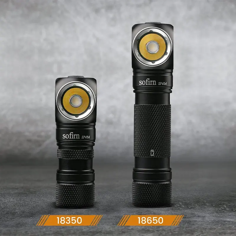 Sofirn SP40A TIR óptica recargable LED faro TN-3535 1200lm 18650 faro 18350 ángulo linterna con cola magnética