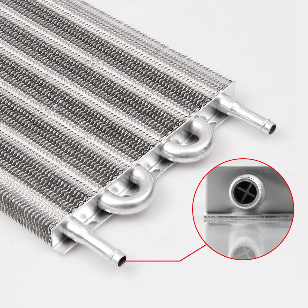 10 filas 8 filas 6 filas 4 filas 2 filas enfriador de aceite de transmisión remota de aluminio/Kit convertidor de radiador manual automático