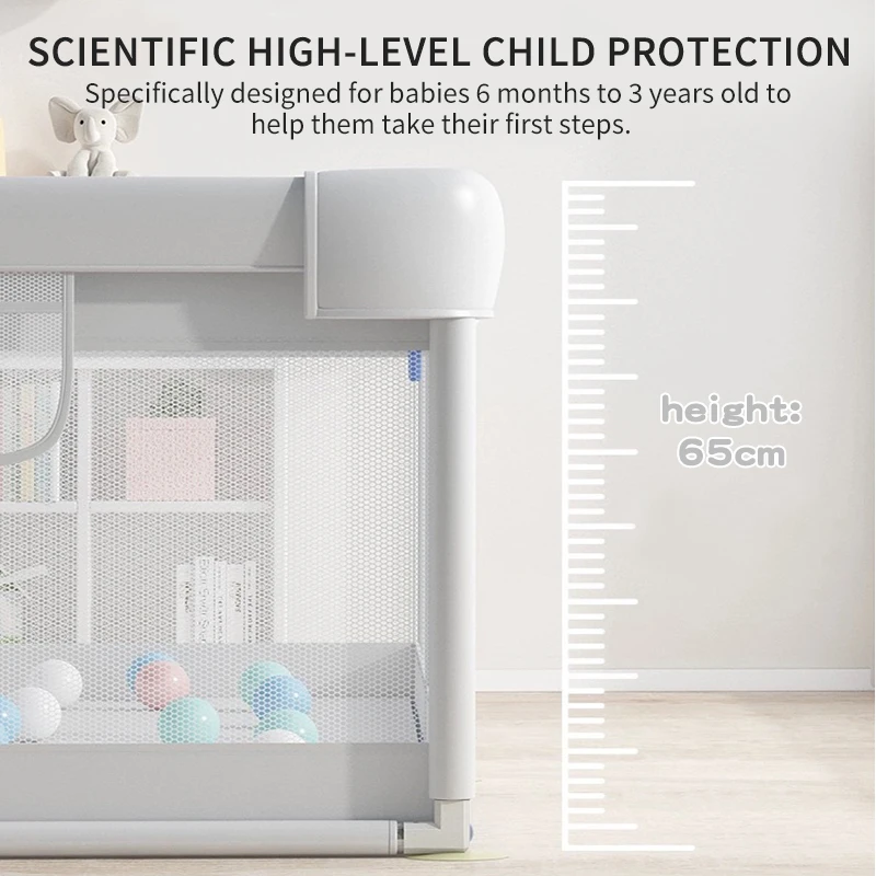 Parque infantil brillante para niños con Protector de espuma, parque infantil para bebés, valla de seguridad para bebés, parque infantil para niños de 0 a 6 años