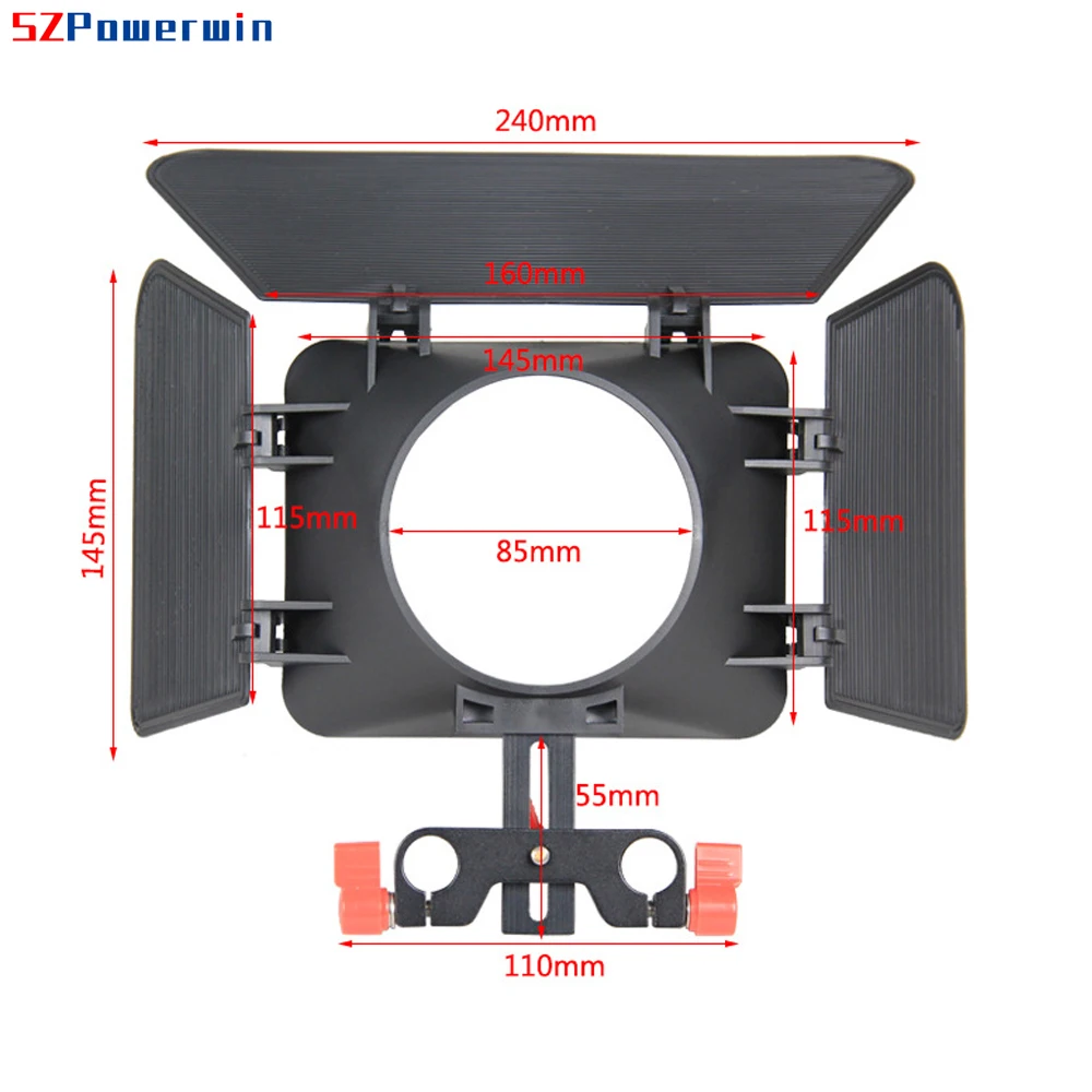 Kit de jaula Powerwin C500 para GH4, A7S, A7, A7R, A7RII, A7SII, DSLR, cámara de estudio fotográfico, Rig, estabilizador deslizante, Follow Focus, juego de puerta de Granero