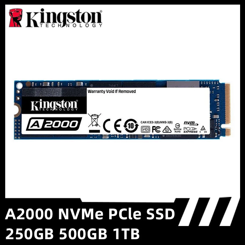 Kingston-disco duro interno de estado sólido para PC, Notebook y escritorio, SSD NVMe PCIe M.2 2280, 250GB, 500GB, 1TB