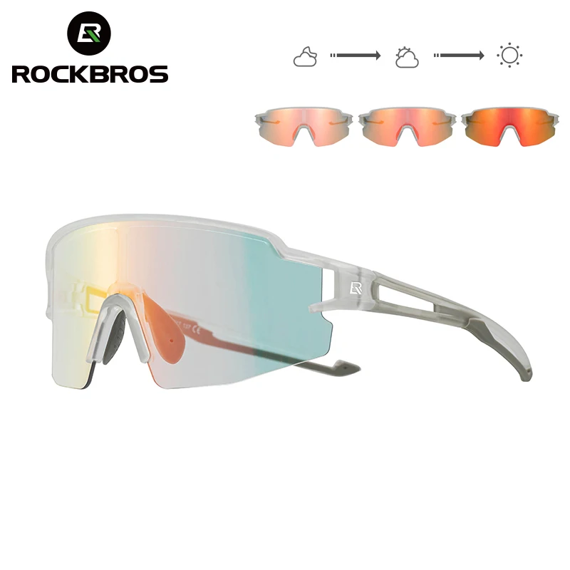 Gafas de ciclismo ROCKBROS, gafas fotocromáticas para bicicleta, gafas de sol UV400, gafas de protección deportiva, gafas de ciclismo de carretera MTB