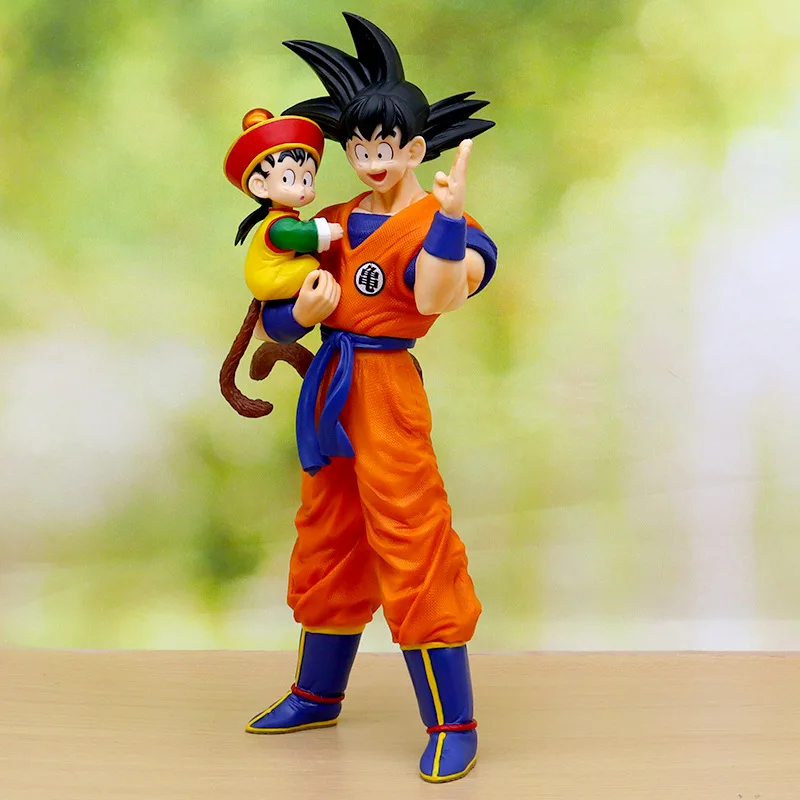 Figura de Anime Dragon Ball Son Goku con Gohan, Figura de Son Goku de 30 cm, Figuras de Acción de PVC, Colección de Modelos de Juguetes, Regalos