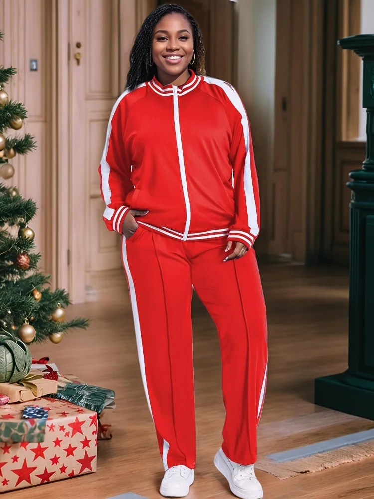 Wmstar-traje de chándal para mujer, conjuntos de 2 piezas de talla grande para correr, venta al por mayor, camisas de manga larga, pantalones, chándal deportivo informal a juego