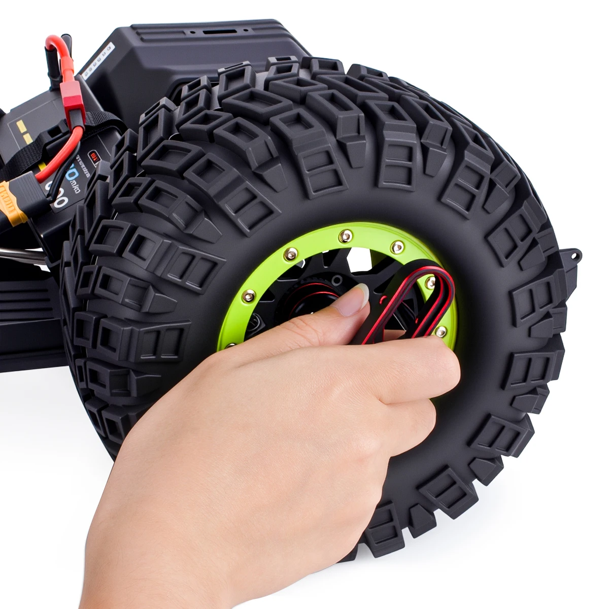 Herramienta de llave de manga de tuercas hexagonales de rueda de aluminio de 17mm para 1/8 RC coche todoterreno Monster Truck Trax X-MAXX
