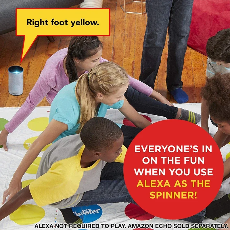Twister Party Game - Familia Interior Exterior Cuerpo Twisting Grupo Interativo Juguetes Deportivos para Niños Adultos Ayuda Divertida