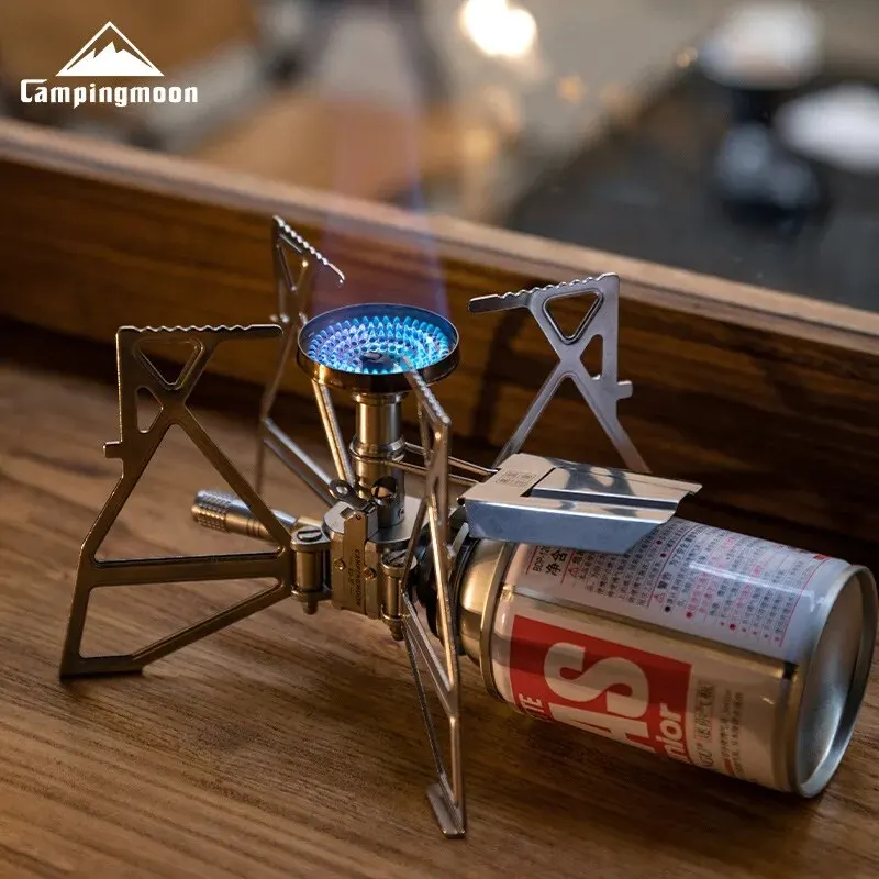 CAMPINGMOON 1 Uds XD-3F encendido electrónico mariposa horno Cassette horno cabeza Camping picnic estufa portátil al aire libre