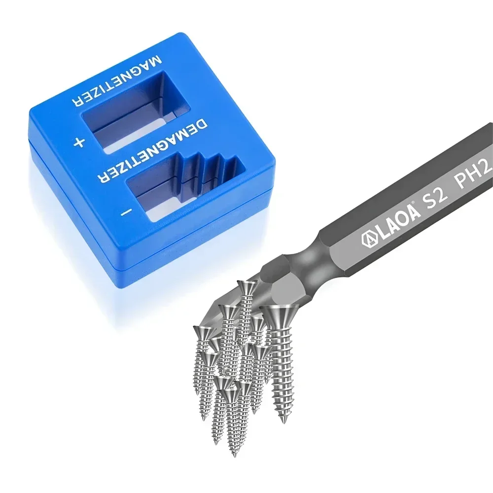 Herramienta Profesional 2 en 1 para Magnetizar y Desmagnetizar, Magnetizador Rápido para Destornilladores, Brocas y Herramientas de Reparación