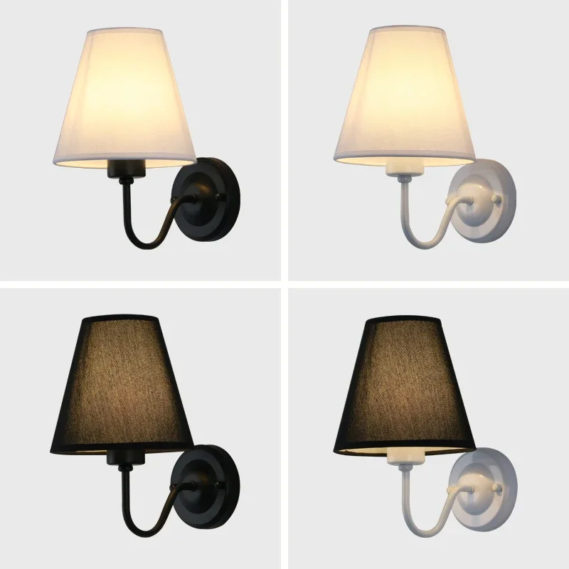 Lámpara de pared Retro E27, creativa y minimalista, decoración de interiores, dormitorio, Hotel, cabecera, estudio, accesorios de iluminación para el hogar