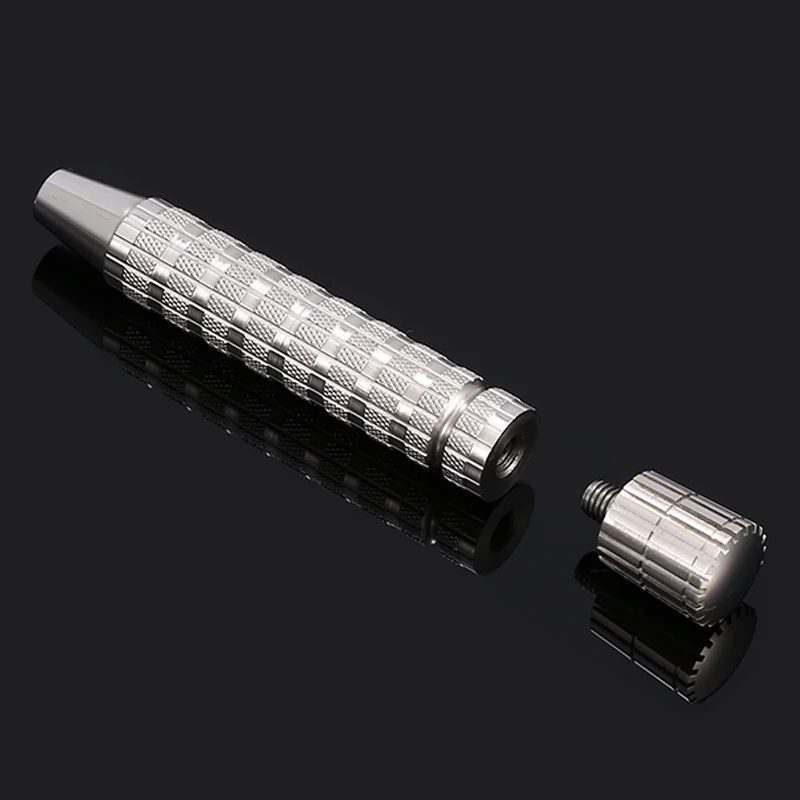Accesorios para afeitadora manual para hombre, mango de afeitar de seguridad de doble filo de acero inoxidable 316 L (sin cabezal)