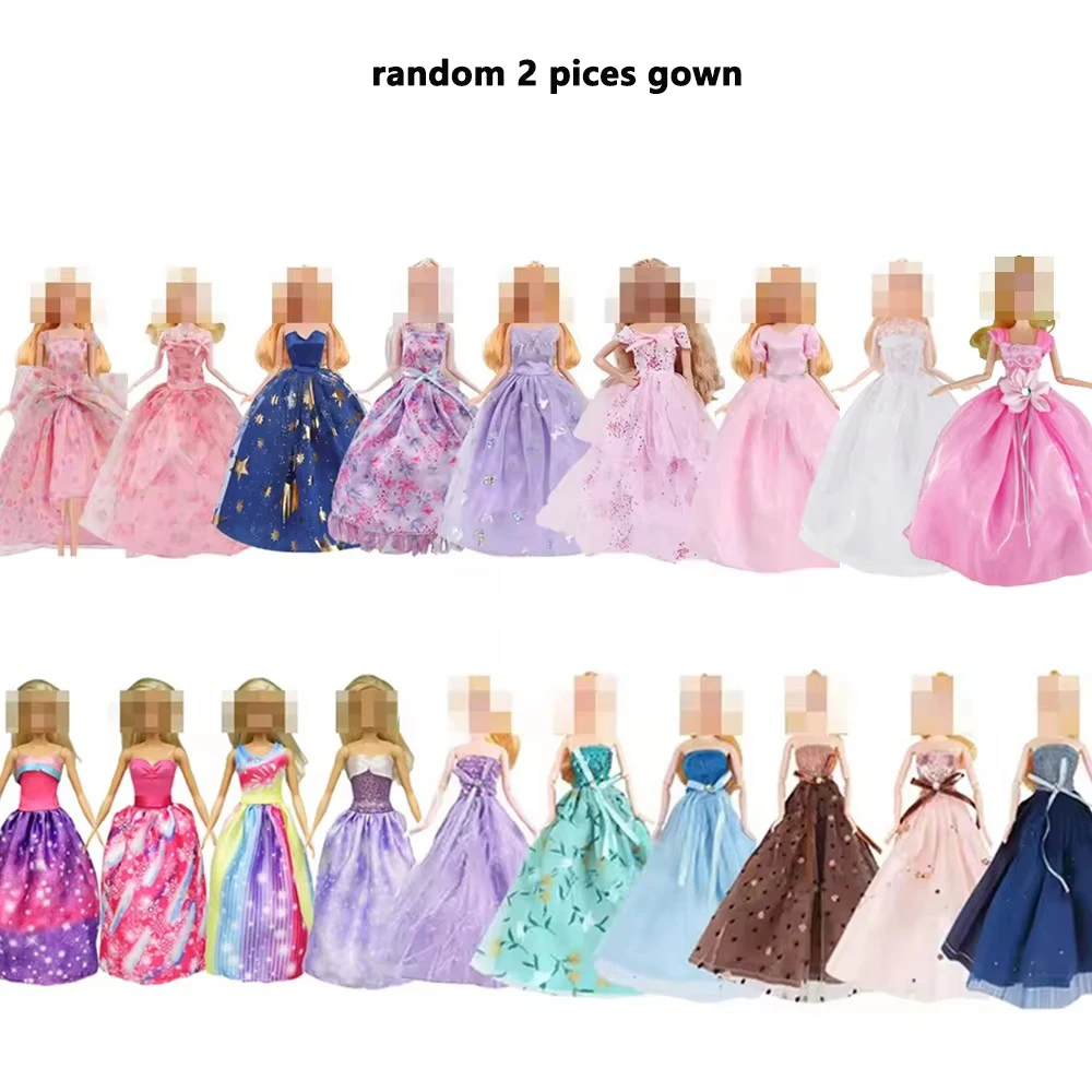 45 piezas de ropa para muñecas de 11.5'' = 2 vestidos de novia, 2 blusas, 2 pantalones, 2 vestidos, 2 trajes de baño, 5 faldas con tirantes, 10 zapatos, 22 accesorios para muñecas de 30 cm.