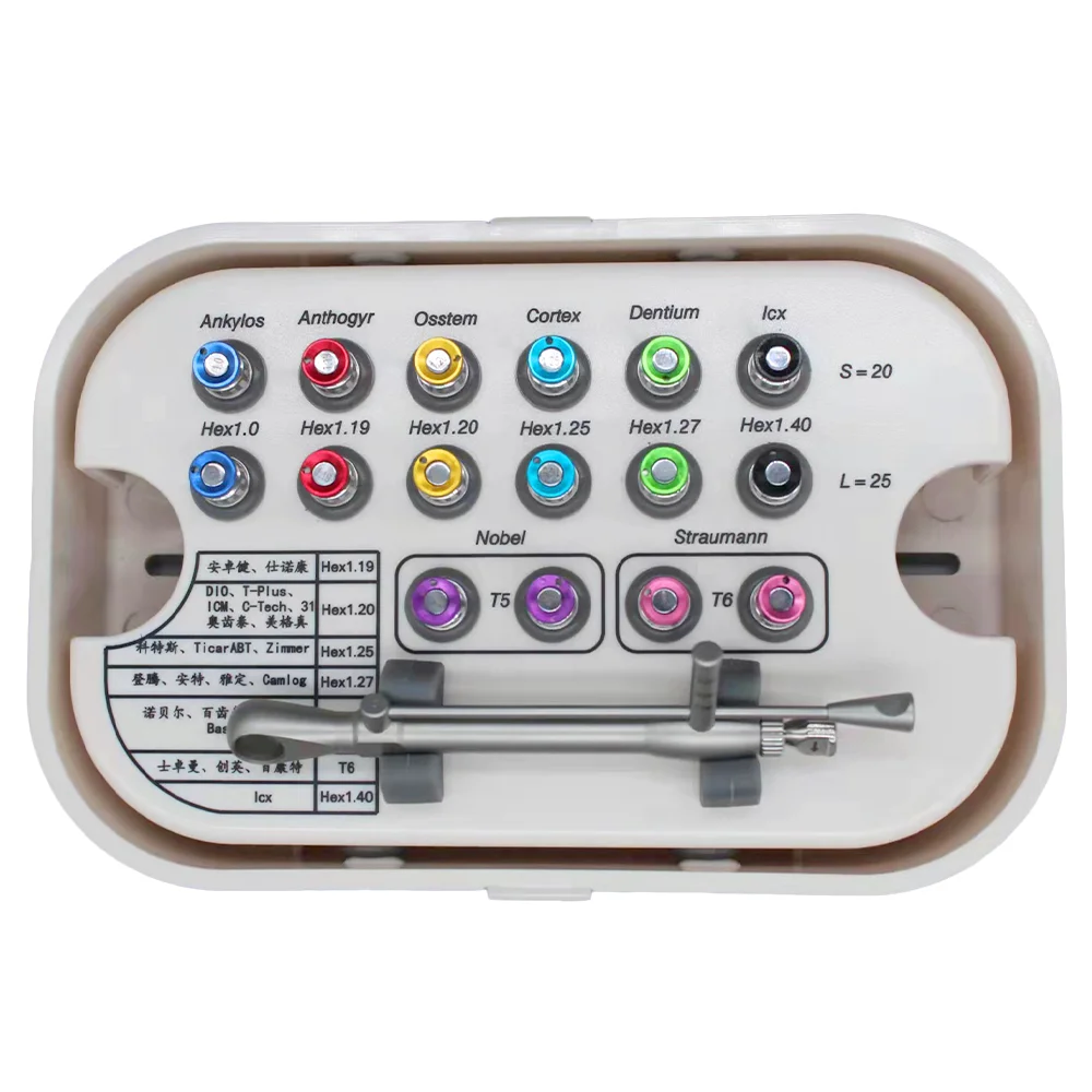 JUMTOP-llave dinamométrica para implante Dental, trinquete 10-70NCM, herramientas de reparación de destornilladores y Kit de llaves