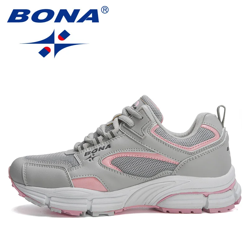 BONA, nuevos diseñadores, zapatos para correr, zapatos deportivos transpirables para exteriores, zapatillas ligeras para mujer, zapatos atléticos cómodos para mujer