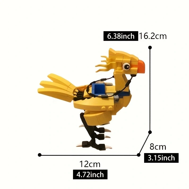 Moc animales Chocoboed juego de bloques de construcción mascota figura de acción Kwehs ladrillos modelo juguete ensamblado regalos de cumpleaños