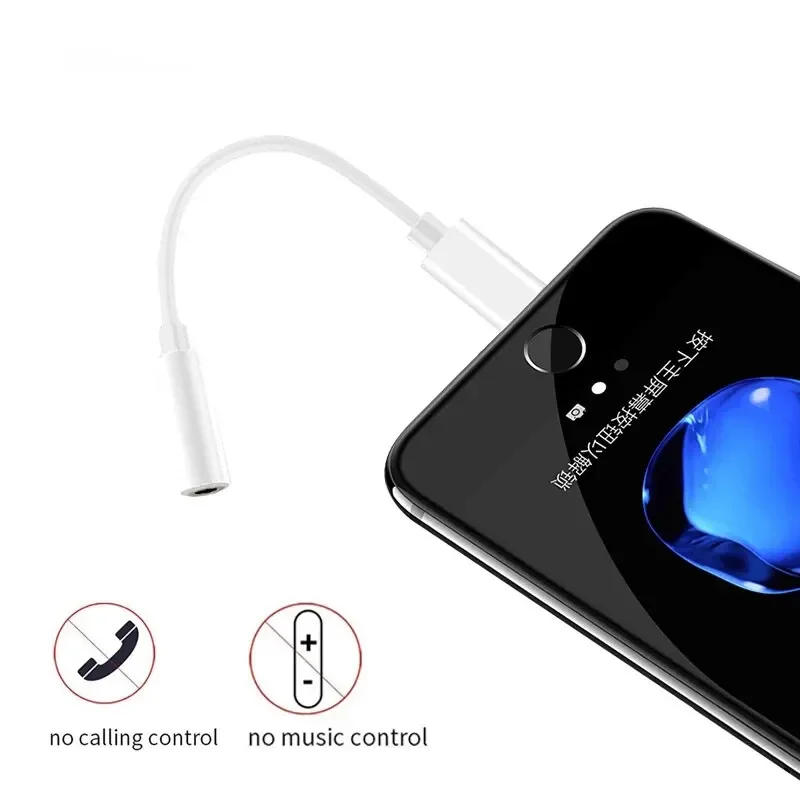 Adaptador para IOS a Jack de 3,5mm, Cable auxiliar para iPhone 14, 13, 12, 11 Pro Max, adaptador macho a hembra, convertidor de auriculares, divisor de Audio