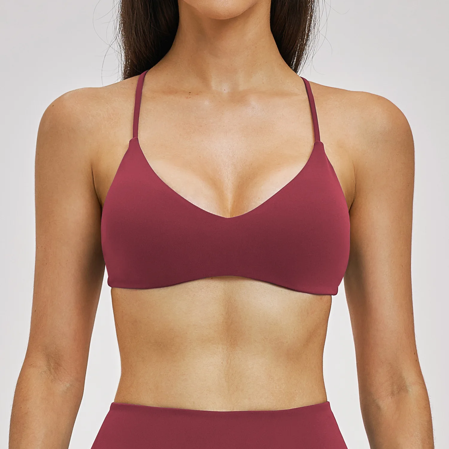 Top deportivo sexy para mujer, sujetador deportivo transpirable para correr y yoga, ropa interior deportiva, sujetadores de fitness para mujer, top de ciclismo sin espalda para mujer