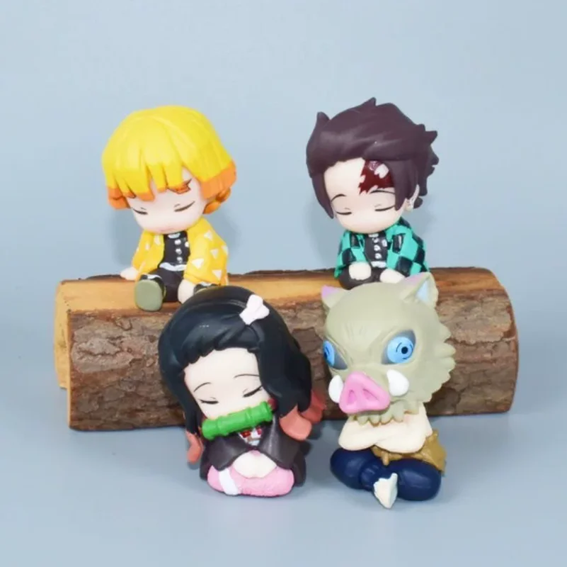 Nuevo en Stock: Figura de Acción Miniatura de Demonio en Postura Sentada Hombro a Hombro, Caja Sorpresa Kawaii Kamado, Decoración de Escritorio, Regalos para Fans