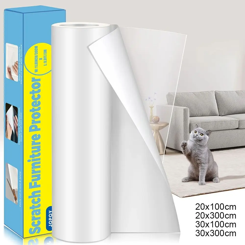 Protector de muebles antiarañazos para gatos, protectores de entrenamiento para gatos, cinta transparente de PVC, almohadillas protectoras para sofá, pegatinas para sofá