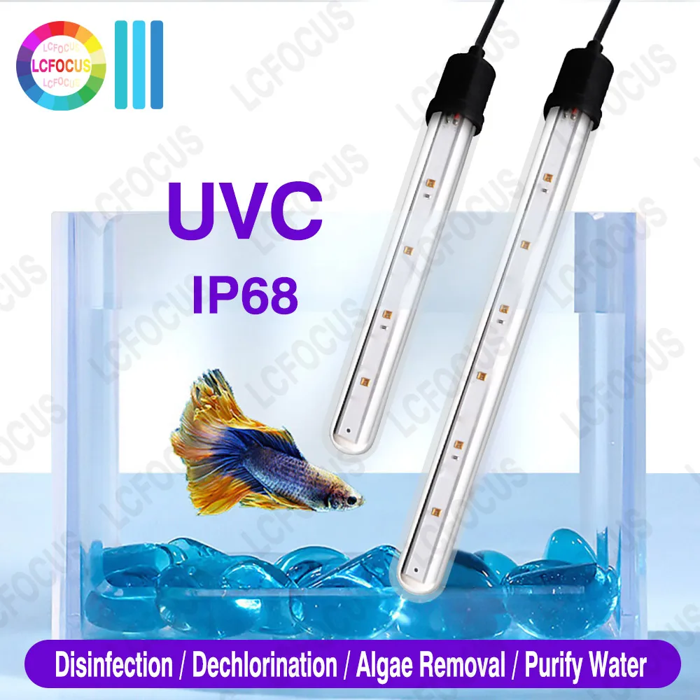 Lámpara de LED UV T6 4W 6W 8W 10W 270nm 280nm UVC IP68 bombilla impermeable 12V 24V para esterilización de agua y aire purificación desinfección