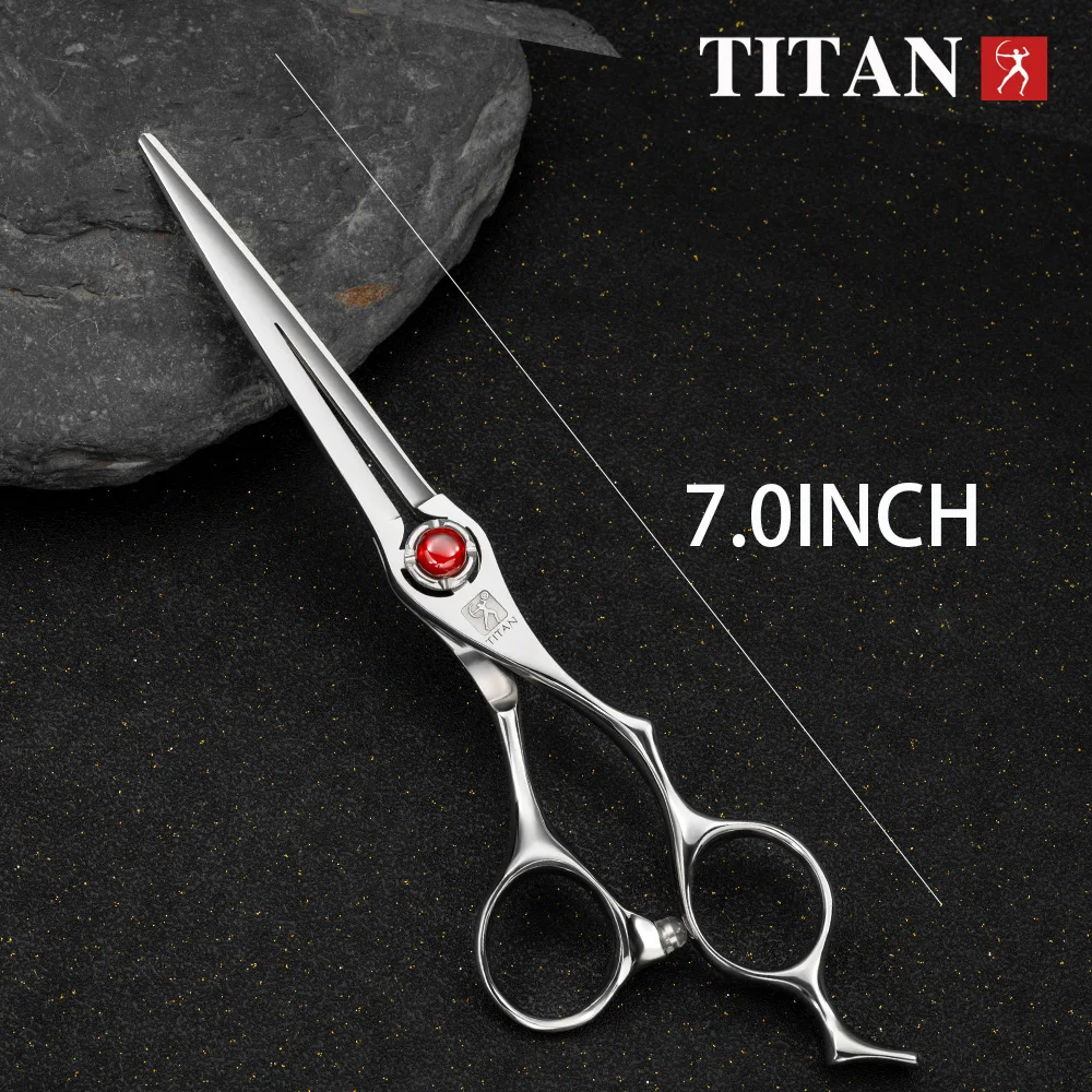 Tijeras de Peluquería Titan de 7.0 Pulgadas para Cortes de Cabello, Tijeras Profesionales de Peluquería, Herramienta de Barbería