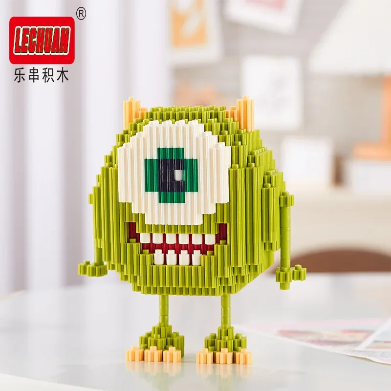 Linkgo-bloques de construcción de la Universidad de monstruos, modelo de James Mike, Mini figura de ladrillo de Anime, juguete para regalo de Navidad