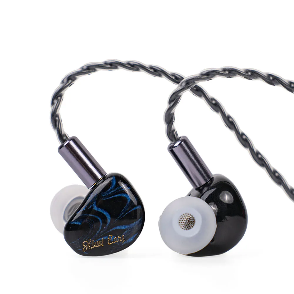 Linsoul Kiwi Ears Cadenza Controlador dinámico de berilio de 10 mm Cable de cobre trenzado de 4 núcleos IEM con terminación de un solo extremo de 3,5 mm