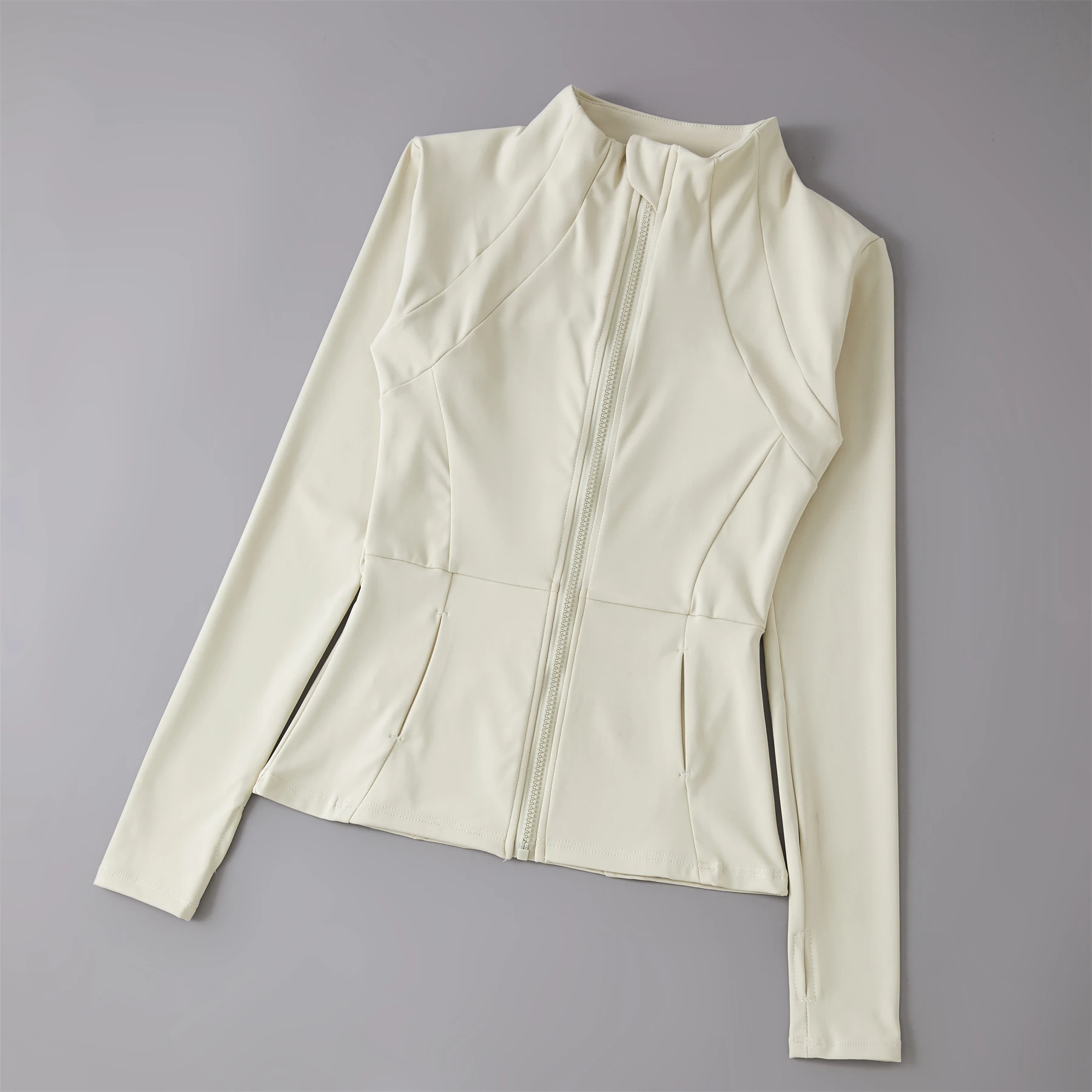Ropa de Yoga cortavientos ropa deportiva mujer corriendo sudadera de manga larga chaquetas deportivas Top mujeres entrenamiento Tops ropa deportiva